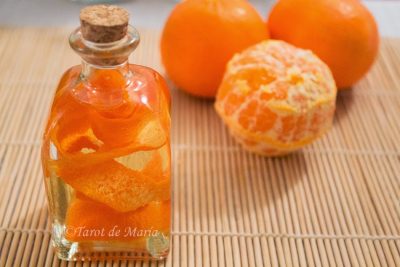 Preparación del aceite esencial de naranja